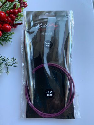 Knit Pro Nova круговые металлические спицы 10.0 мм/80 см 1195 фото