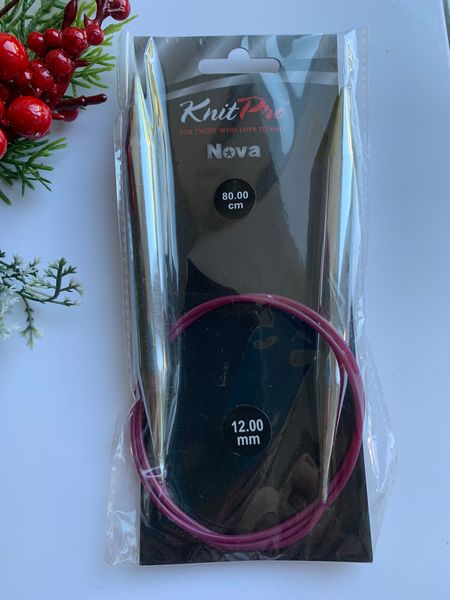 Knit Pro Nova круговые металлические спицы 12.0 мм/80 см 3076 фото